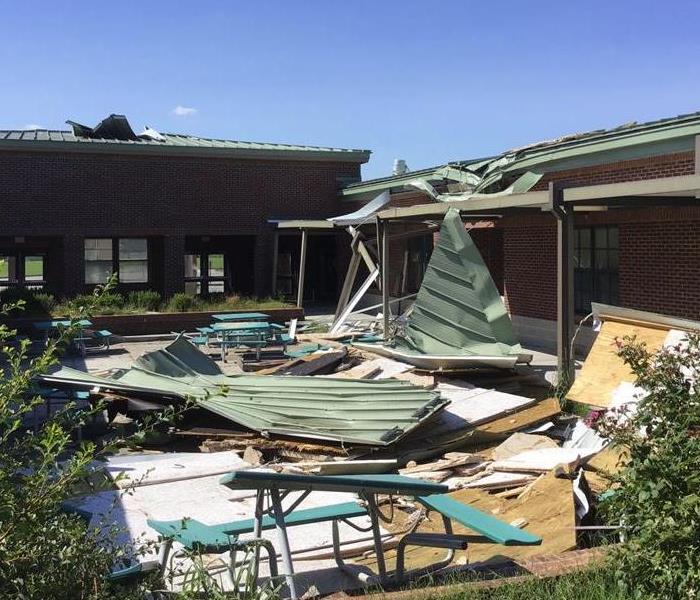 Local School After a Storm